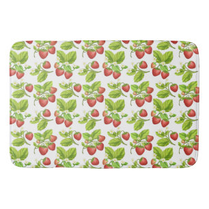 Röd jordgubbsfärg badrumsmatta