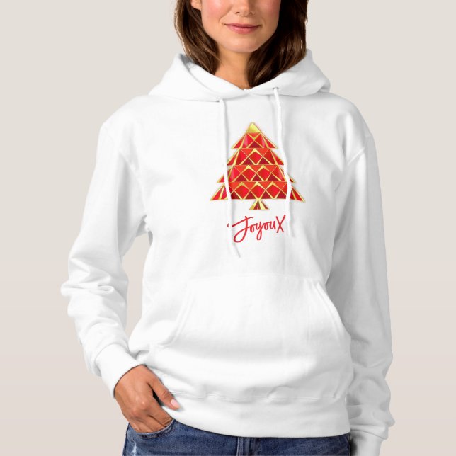 Röd Joyoux Noel jultröja T Shirt (Framsida)