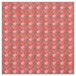 Röd jul Baubles Tyg