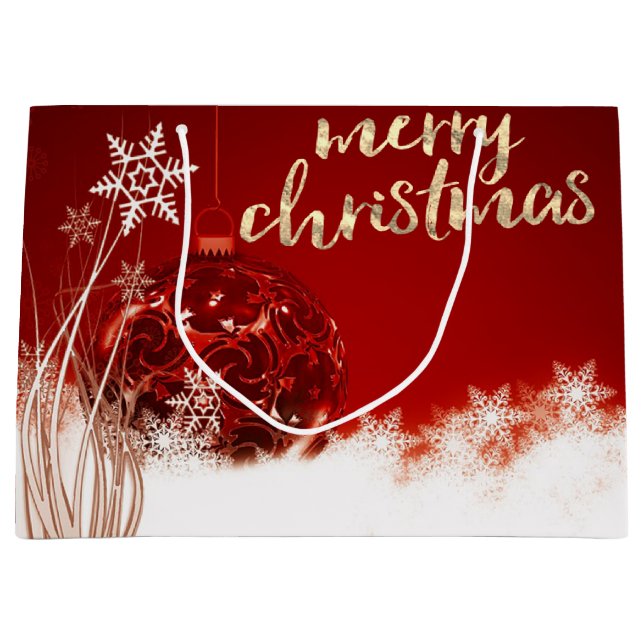 Röd jul Boll,Snöflingor,Helgdag, (Framsidan)