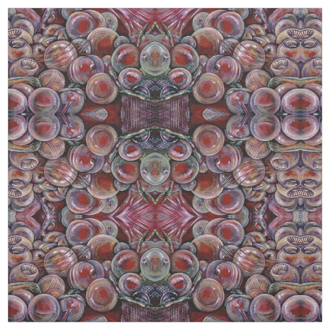 Röd jul, Bollar Tyg (Provkarta)