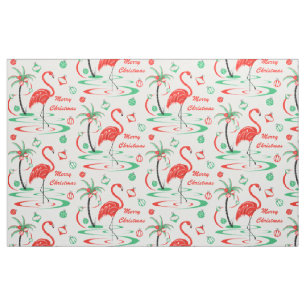 Röd jul Flamingo God jul stor Tyg