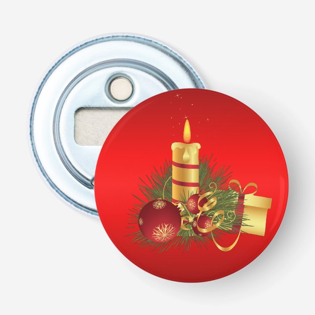 Röd jul flasköppnare (Framsidan)