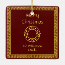 Röd jul för personligart nouveau