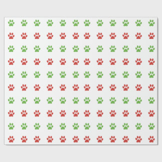 Röd jul & grönt älsklings- tasstryckmönster presentpapper