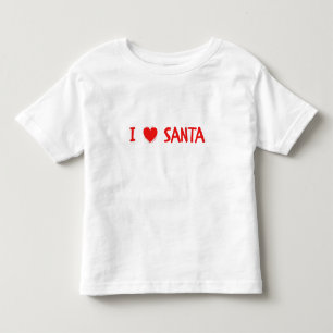Röd jul I Heart (Kärlek) Santa Småbarn T-shirt