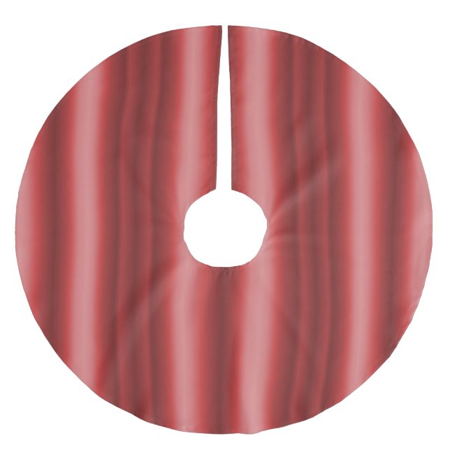 Röd jul julgransmatta borstad polyester (Framsidan)