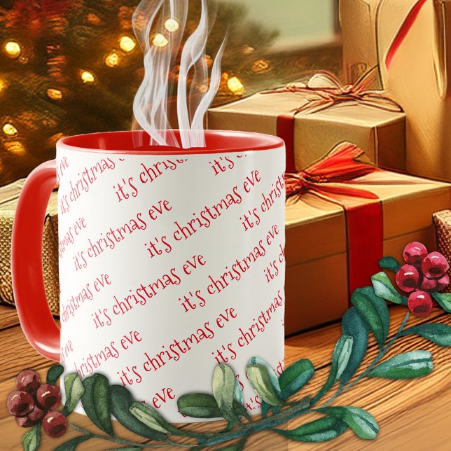 Röd jul Kväll Mugg (Skapare uppladdad)