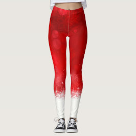Röd jul leggings