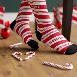 Röd jul och vit jul i candy cane