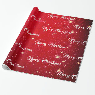 Röd jul presentpapper