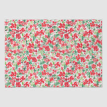 Röd jul, vattenfärg mönster