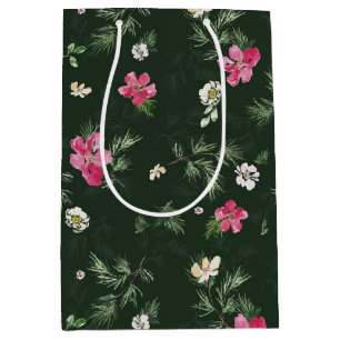 Röd jul, vattenfärg mönster