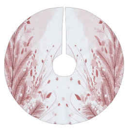 Röd julafton Gräs Träd Snö Dekoration Vacker Julgransmatta Borstad Polyester