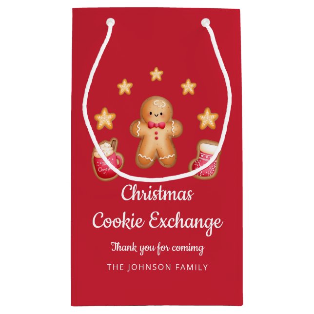 Röd julbakelseutbytes Söt Pepparkaksgubbe (Baksidan)