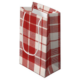 Röd julgodisrandig julpläd