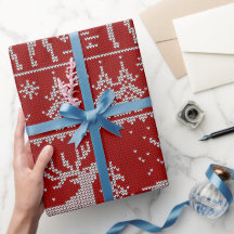 Röd julgran rödbetan omslagspapper