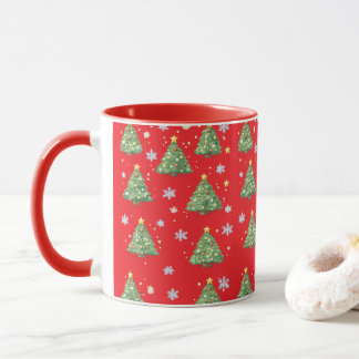 Röd julgransmugg mugg