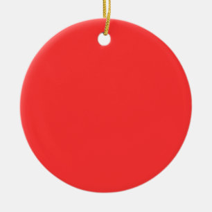 Röd Julgransprydnad Keramik