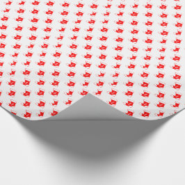 Röd julklapp presentpapper