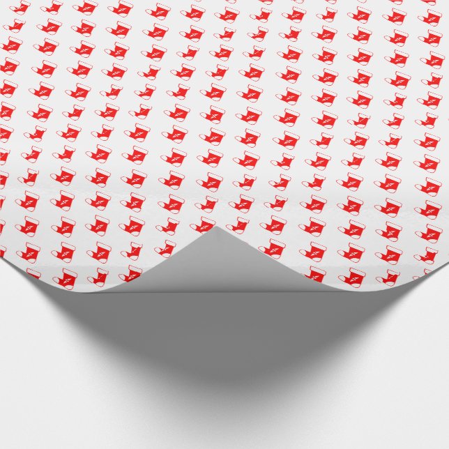 Röd julklapp presentpapper (Hörn)