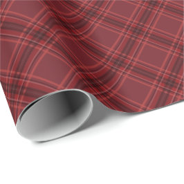 Röd julplaid klassisk jul presentpapper