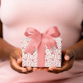 Röd julribbon Mönster Vector Presentpapper