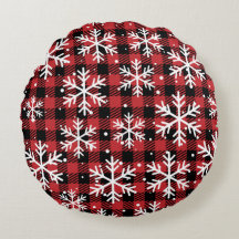 Röd julrunda Pillow