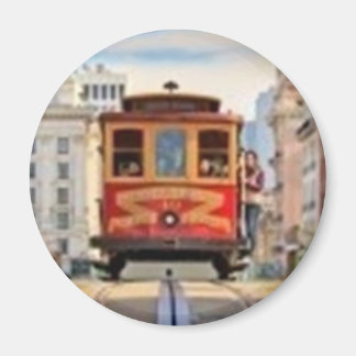 Röd kabelbil magnet