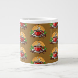 Röd kaffekopp jumbo mugg