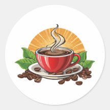 Röd kaffekopp