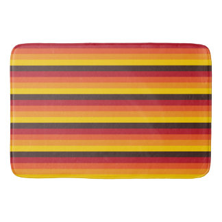 Röd kall Retro gult för 70-talrandorange Badrumsmatta