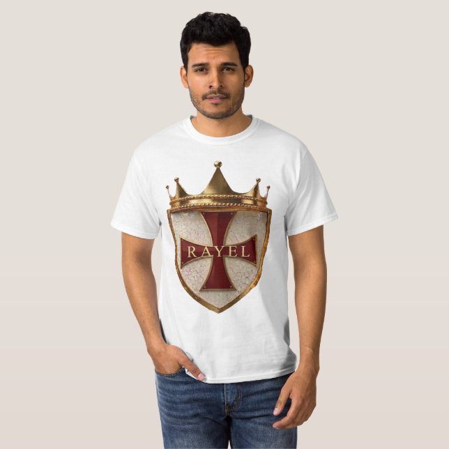 Röd Kam RayEl Herr T-shirt (Hel framsida)