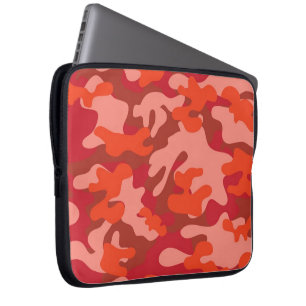 Röd kamouflage laptop sleeve
