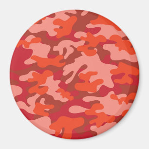 Röd kamouflage magnet