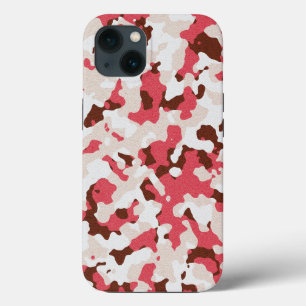 Röd kamouflage mönster Fodral-Mate iphone case
