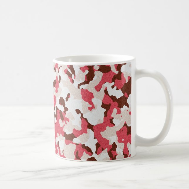 Röd kamouflage mönster kaffemugg (Höger)