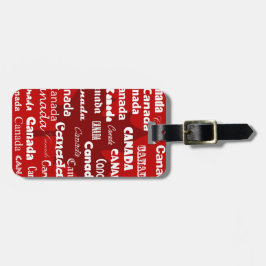 Röd Kanada 2 bagagemärkre (tillfoga din kontakt Bagagebricka