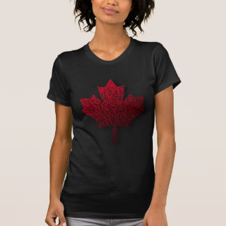 Röd kanadensisk lönnlöv t-shirt