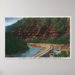 Röd kanjon, Colorado Poster