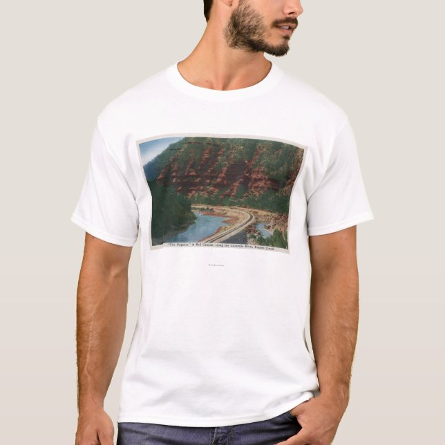 Röd kanjon, Colorado Tee Shirt (Framsida)