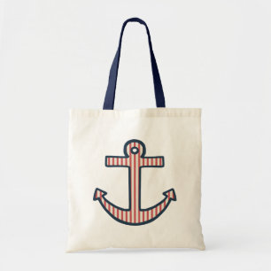 Röd kantad fästpunkt Tote Bag Tygkasse