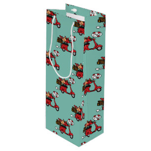 Röd kardinal Älskare på Scooter