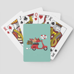 Röd kardinal Älskare på Scooter Casinokort