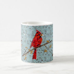 Röd Kardinal, julens fågel Kaffemugg