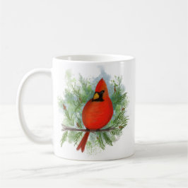 Röd kardinalkaffe Mugg