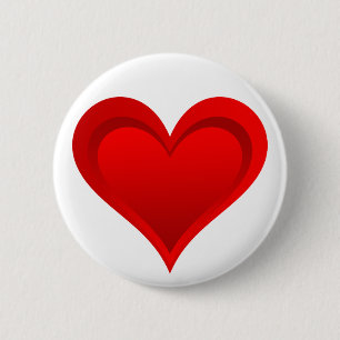 RÖD KÄRLEK HEART + text och idéer Knapp