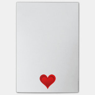 RÖD KÄRLEK HEART + text och idéer Post-it Block