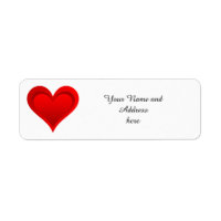 RÖD KÄRLEK HEART + text och idéer