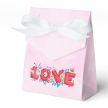 Röd Kärlek-text i fet Brev-vattenfärg